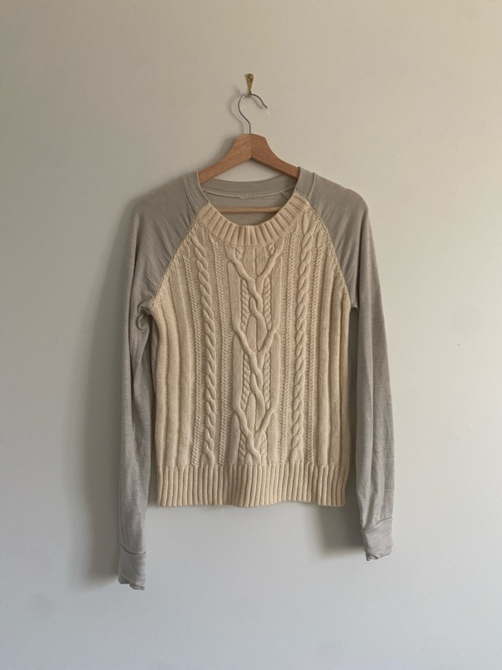 Lululemon Merino Cableknit / French Terry Top - Picture 2 of 6